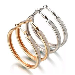 Lady Women's Jewelry Matte Round Dangle